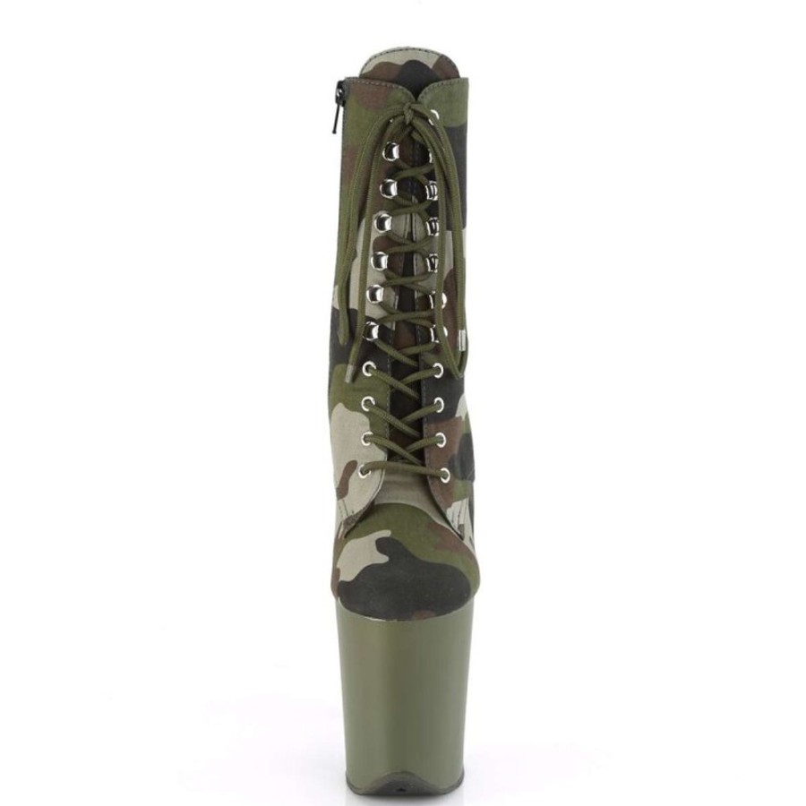 High Heels Pleaser | Pleaser Stiefelette Flamingo-1020Camo Camouflage