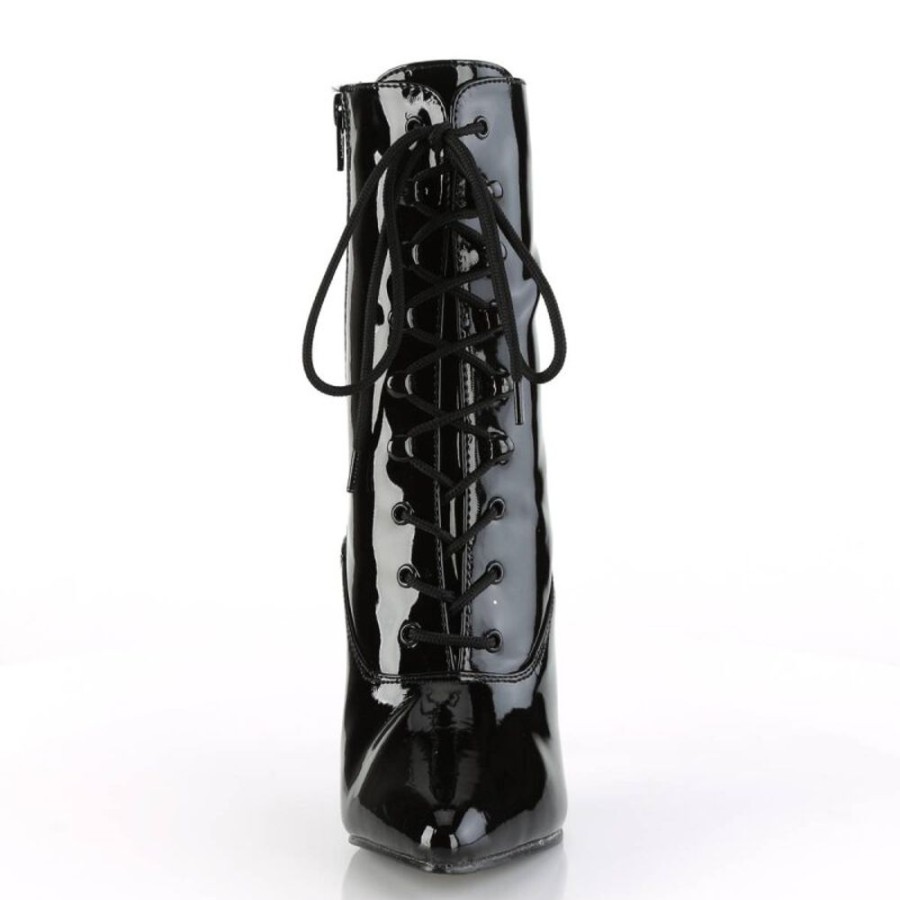 High Heels Pleaser | Pleaser Vanity-1020 Stiefeletten Lack Schwarz