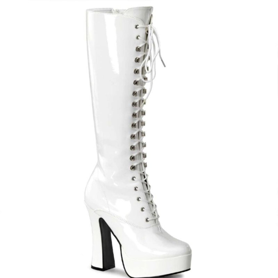 High Heels Pleaser | Pleaser Stiefel Electra-2020 Weis