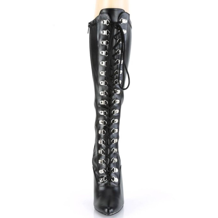 High Heels Pleaser | Pleaser Seduce-2024 Stiefel Kunstleder Schwarz