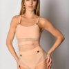 Pole Dance Kleidung Oksa Polewear | Oksawear Top Balance Beige