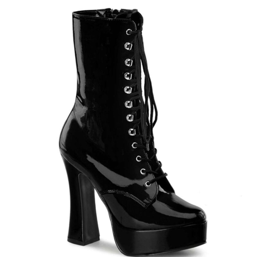 High Heels Pleaser | Pleaser Stiefelette Electra-1020 Schwarz