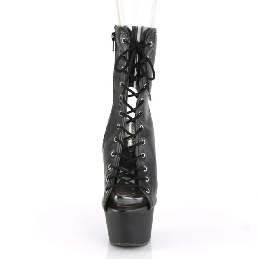 High Heels Pleaser | Pleaser Stiefelette Aspire-1016 Schwarz