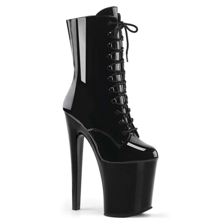 High Heels Pleaser | Pleaser Stiefelette Xtreme-1020 Schwarz