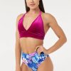 Pole Dance Kleidung Polerina | Polerina Top Bikini Samt Berry