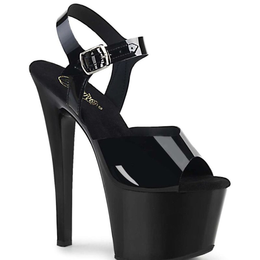 High Heels Pleaser | Pleaser Sandalette Sky-308N Schwarz