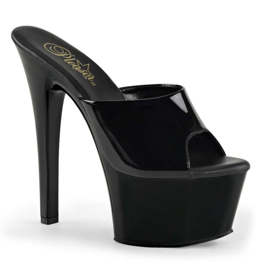 High Heels Pleaser | Pleaser Pantolette Aspire-601 Schwarz