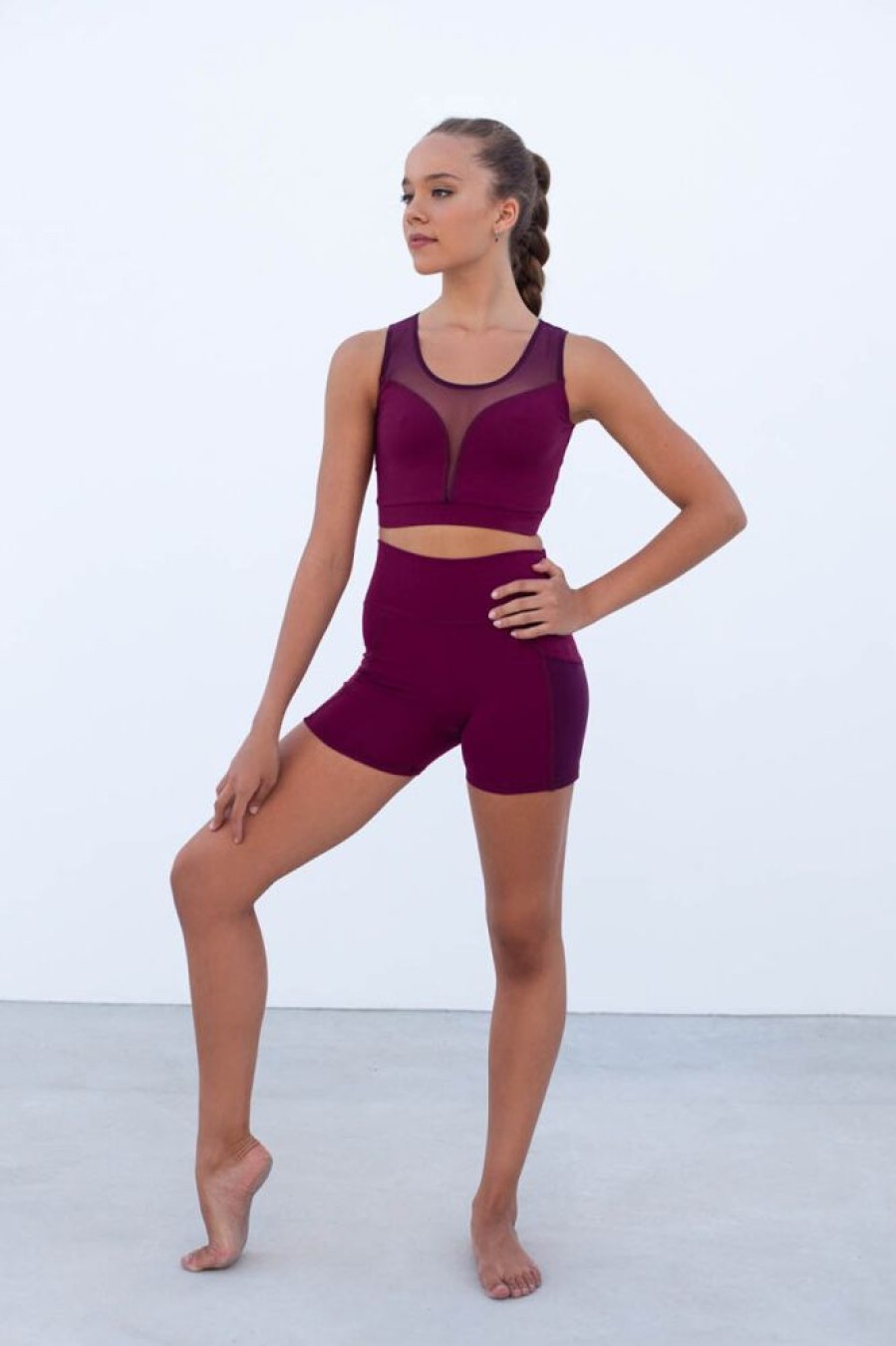 Pole Dance Kleidung Intermezzo | Intermezzo Top Tank Weinrot