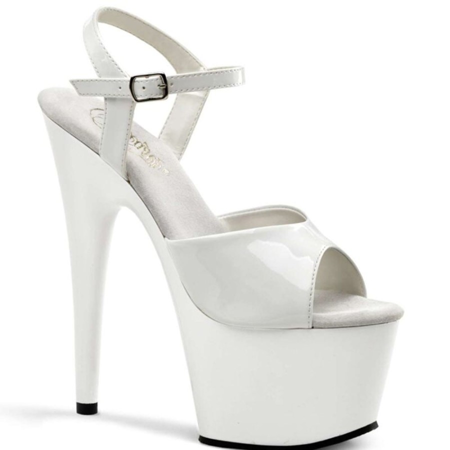 High Heels Pleaser | Pleaser Sandalette Adore-709 Weis