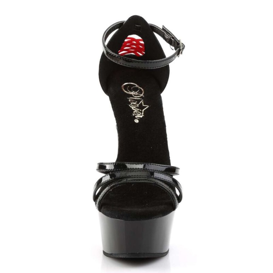 High Heels Pleaser | Pleaser Sandalette Delight-662 Schwarz