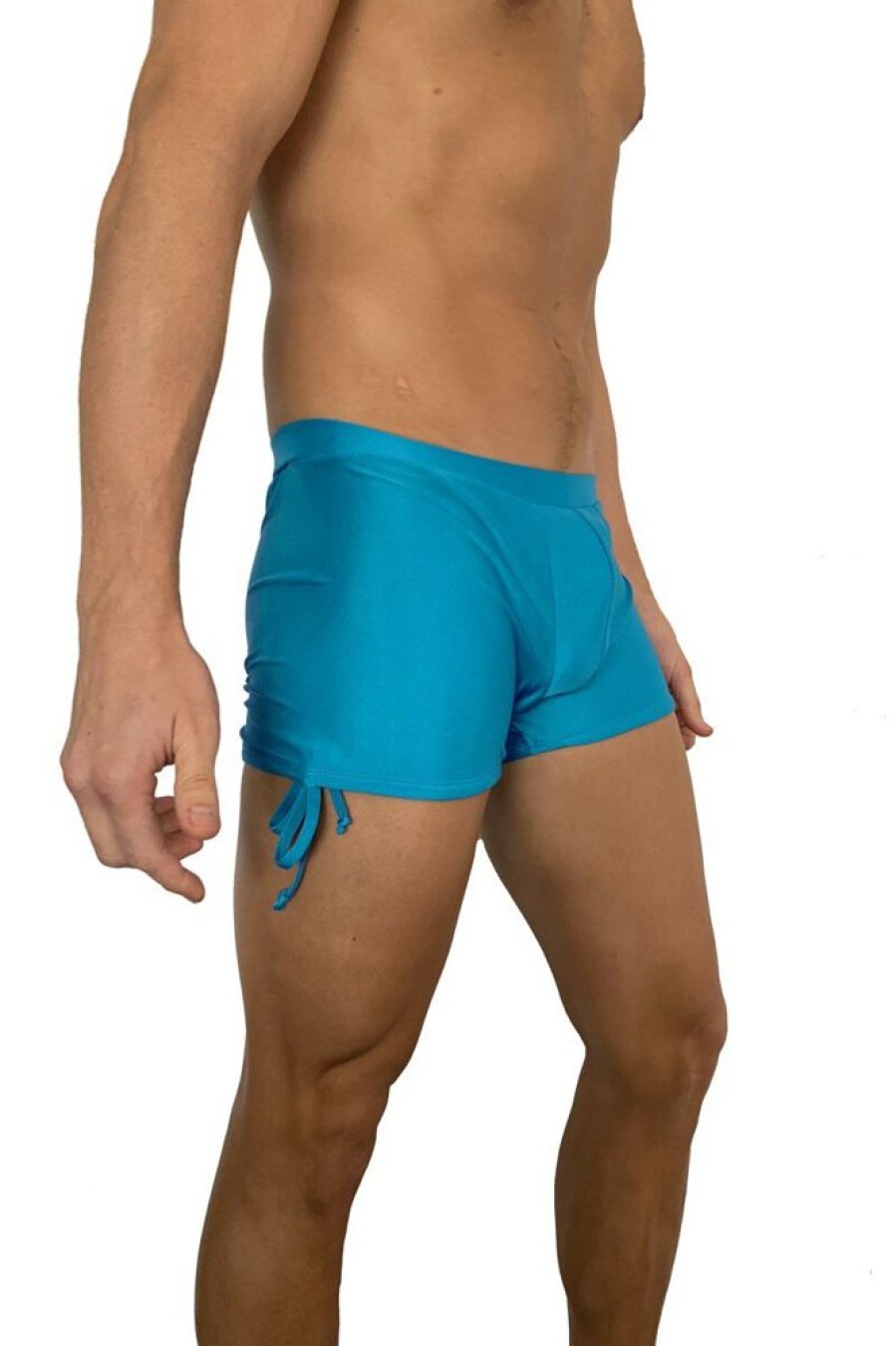 Pole Dance Kleidung Juicee Peach | Juicee Peach Men Shorts Tie Side Blue