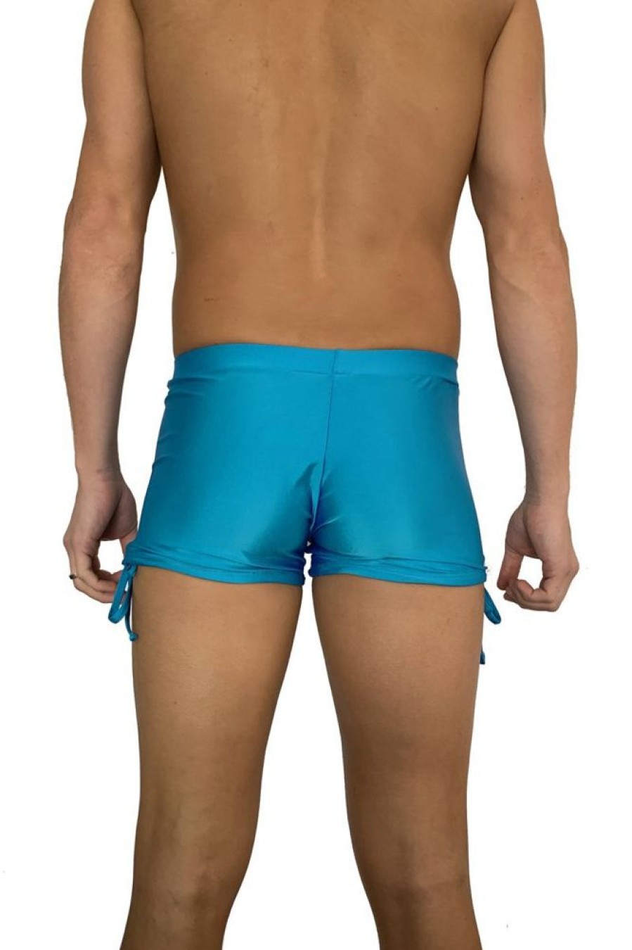 Pole Dance Kleidung Juicee Peach | Juicee Peach Men Shorts Tie Side Blue