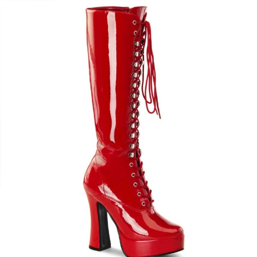 High Heels Pleaser | Pleaser Stiefel Electra-2020 Rot