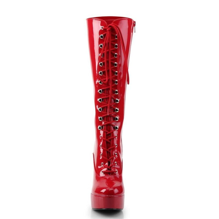 High Heels Pleaser | Pleaser Stiefel Electra-2020 Rot