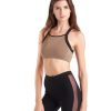 Pole Dance Kleidung Hamade Activewear | Hamade Activewear Sports Top Crossback Khaki