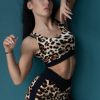 Pole Dance Kleidung i-Style | I-Style Top Prosto Velvet Leopard