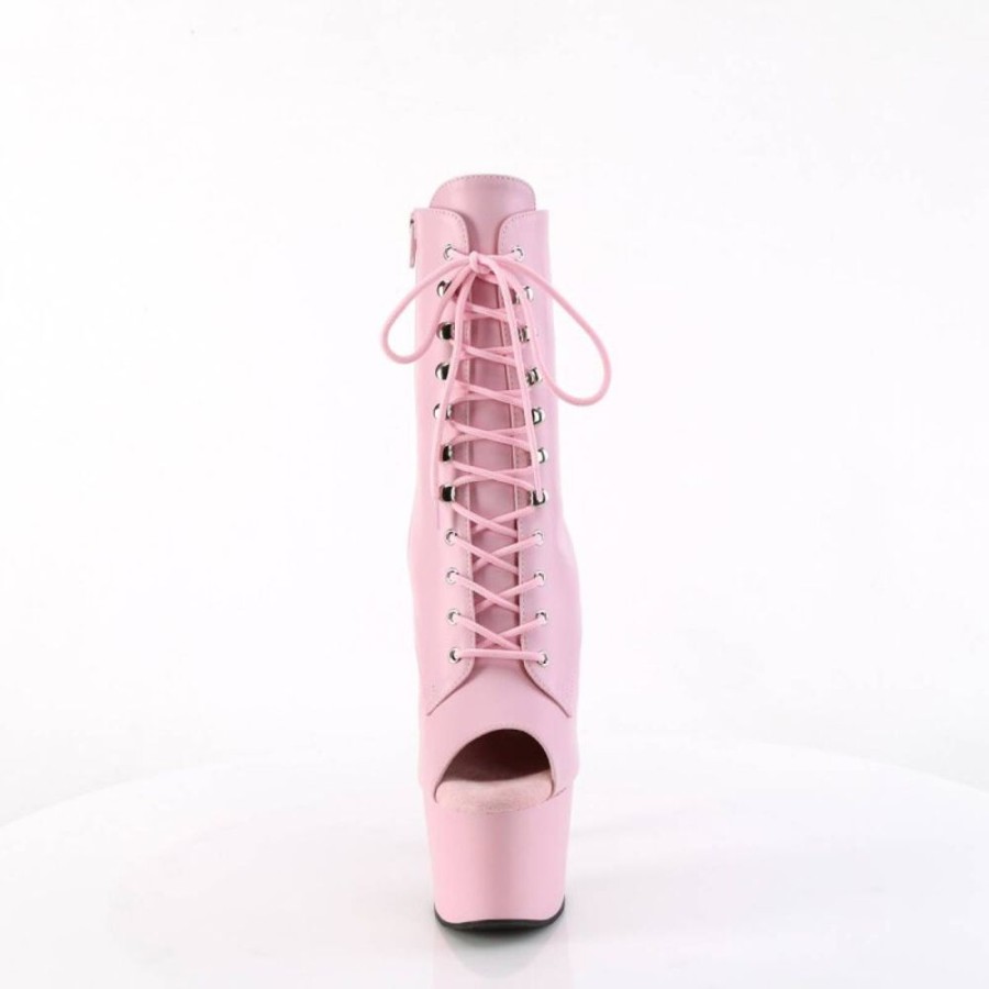 High Heels Pleaser | Pleaser Adore-1021 Plateau Stiefeletten Kunstleder Rosa