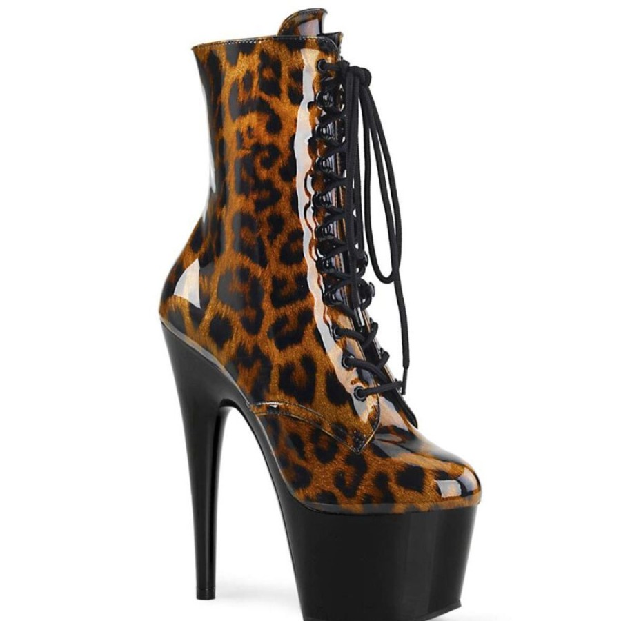 High Heels Pleaser | Pleaser Stiefelette Adore-1020Lp Leopard