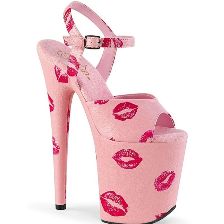 High Heels Pleaser | Pleaser Sandalette Flamingo-809Kisses Pink