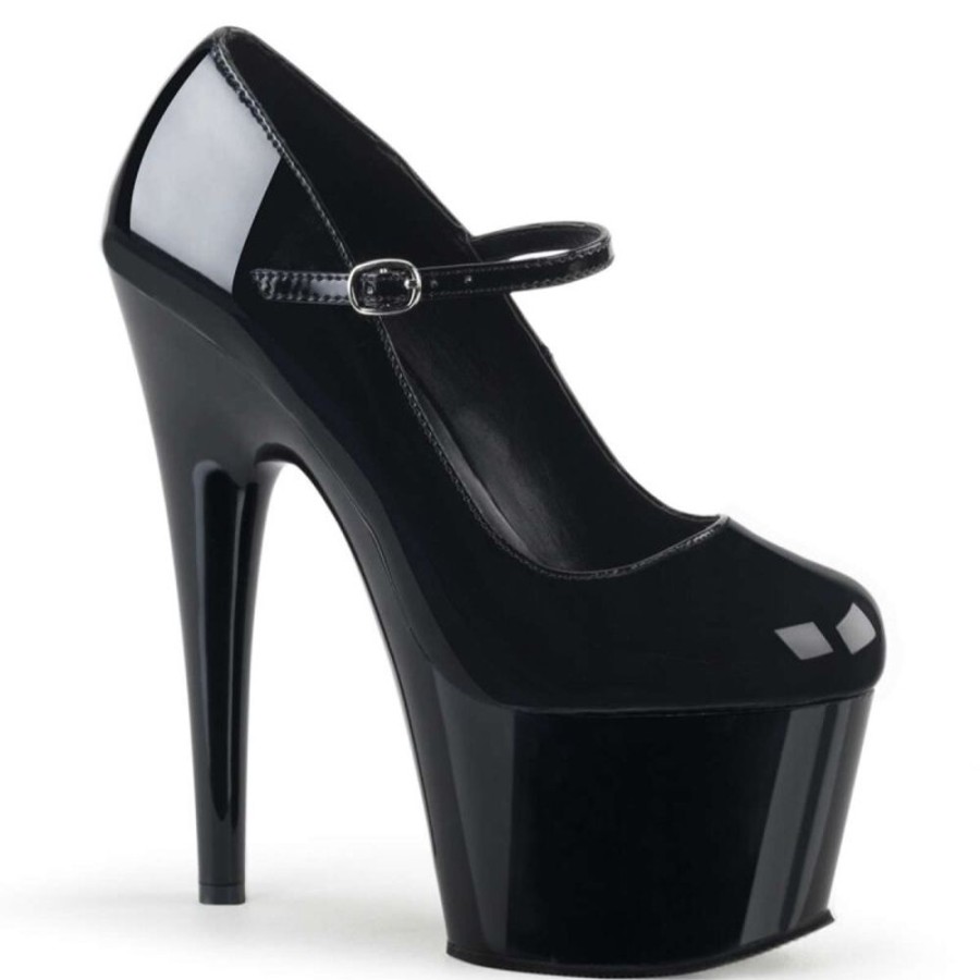 High Heels Pleaser | Pleaser Sandalette Adore-787 Schwarz