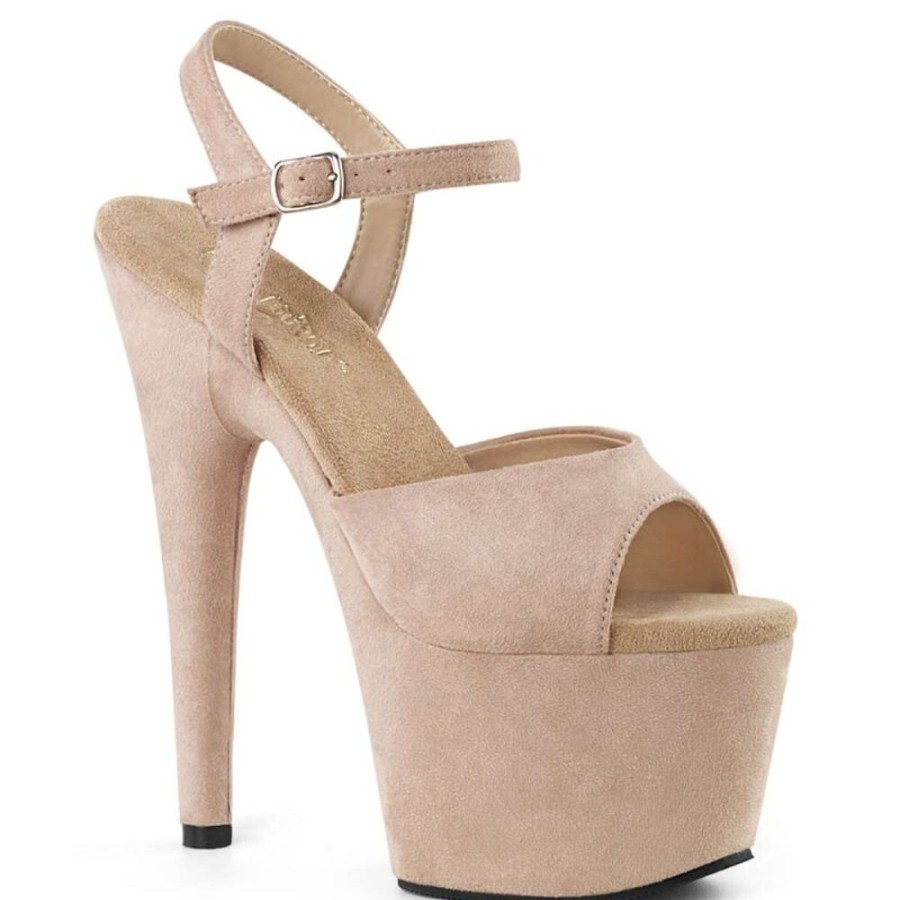 High Heels Pleaser | Pleaser Sandalette Adore-709Fs Beige