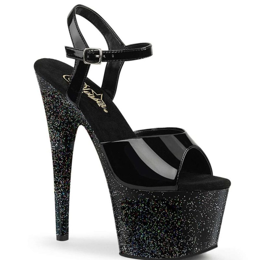 High Heels Pleaser | Pleaser Sandalette Adore-709Mg Schwarz