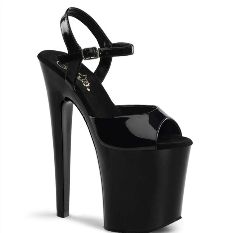 High Heels Pleaser | Pleaser Sandalette Xtreme-809 Schwarz