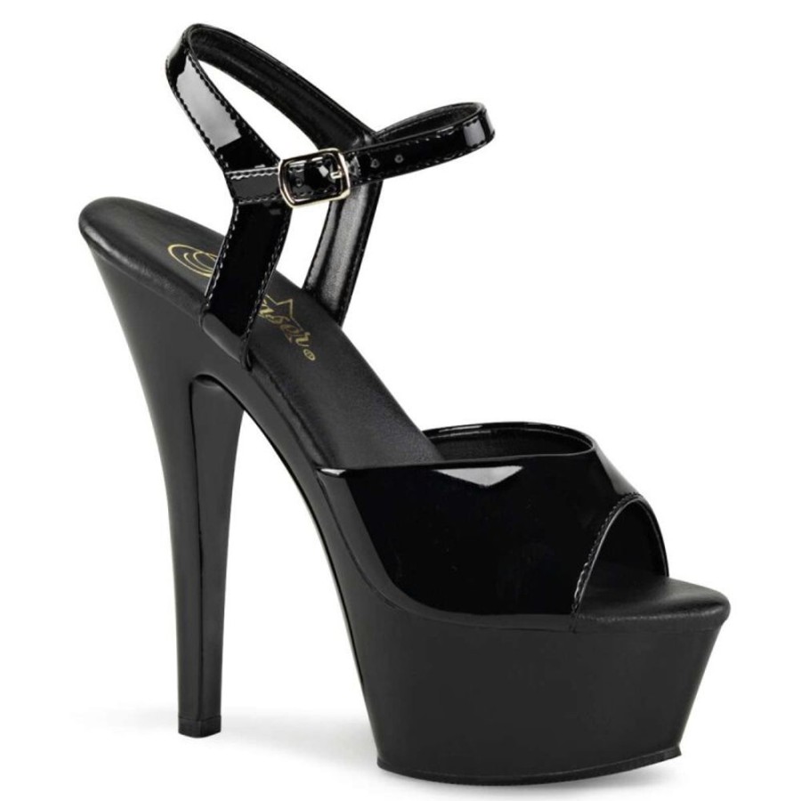 High Heels Pleaser | Pleaser Sandalette Kiss-209Vl Schwarz