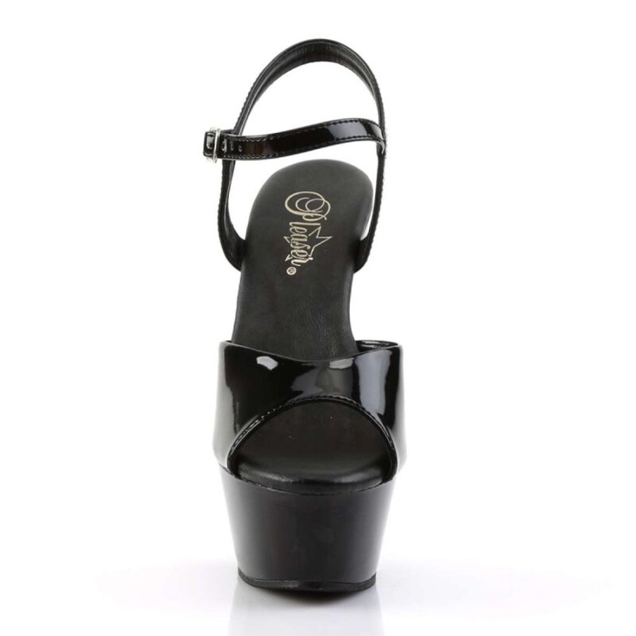 High Heels Pleaser | Pleaser Sandalette Kiss-209Vl Schwarz