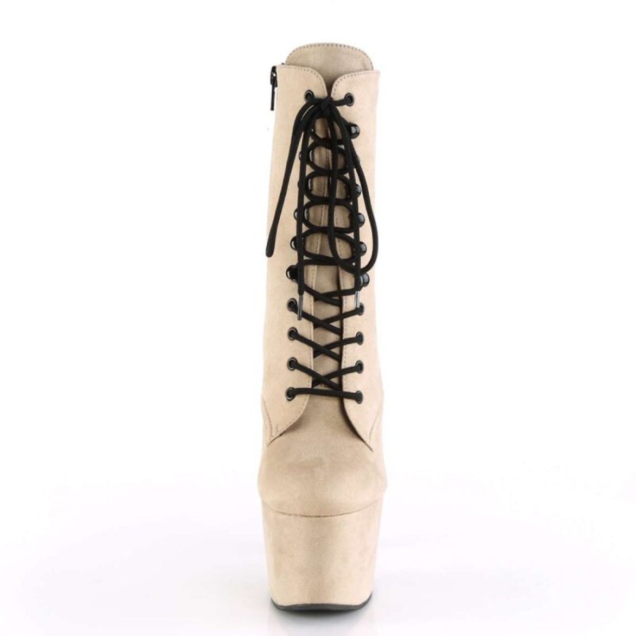 High Heels Pleaser | Pleaser Stiefelette Adore-1020Fs Beige