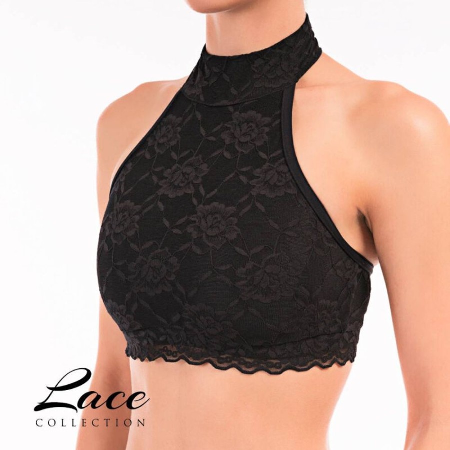 Pole Dance Kleidung Dragonfly | Dragonfly Top Lisette Lace Black