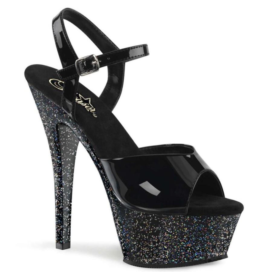 High Heels Pleaser | Pleaser Sandalette Kiss-209Mg Schwarz