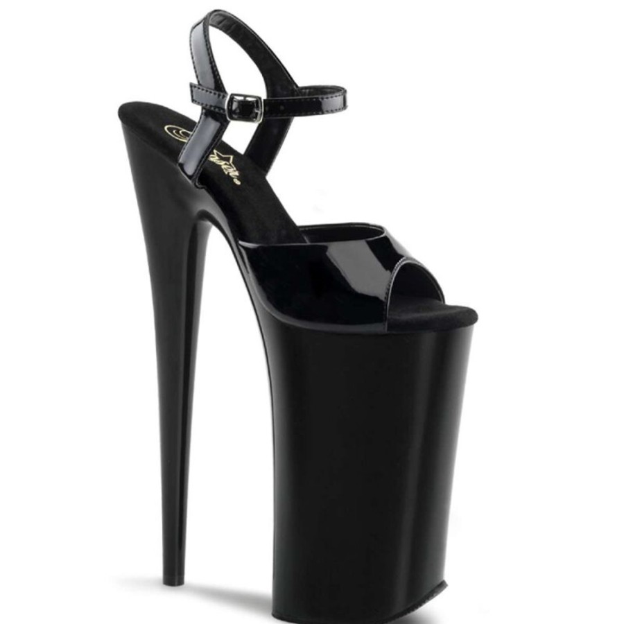 High Heels Pleaser | Pleaser Sandalette Beyond-009 Schwarz