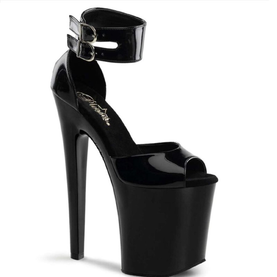 High Heels Pleaser | Pleaser Sandalette Xtreme-875 Schwarz