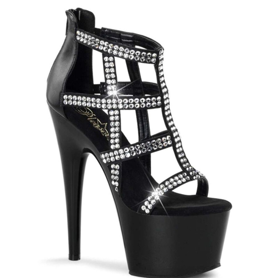 High Heels Pleaser | Pleaser Sandalette Adore-798 Schwarz