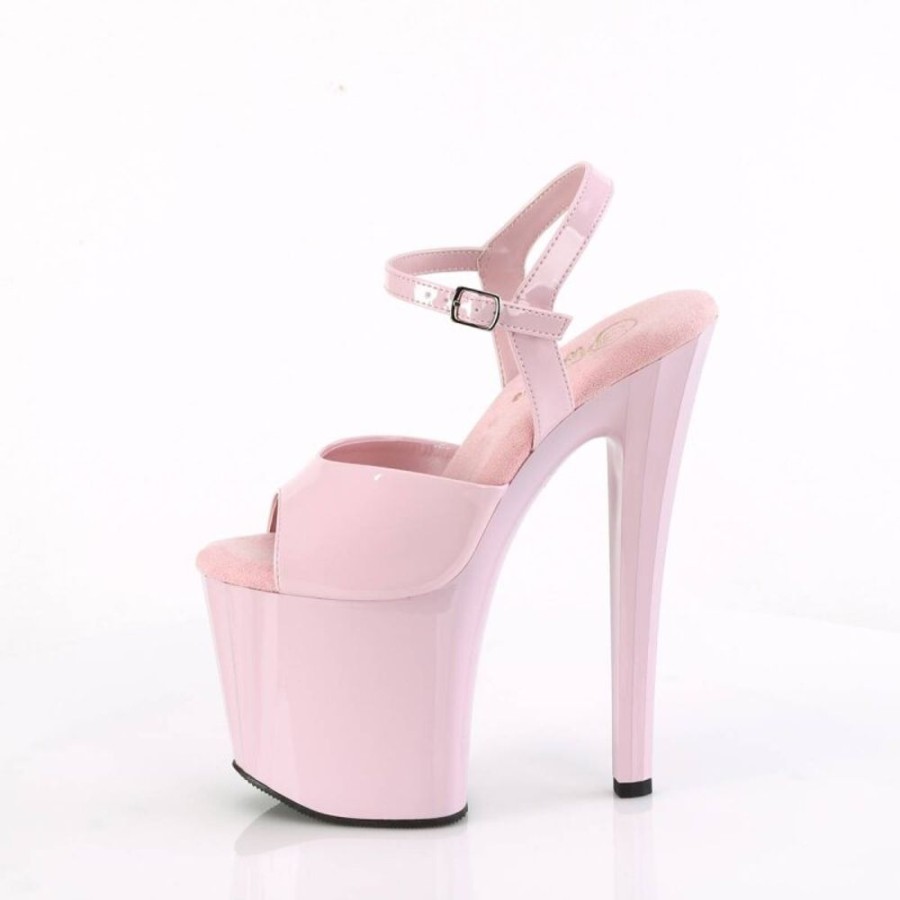 High Heels Pleaser | Pleaser Enchant-709 Plateau Sandaletten Lack Rosa