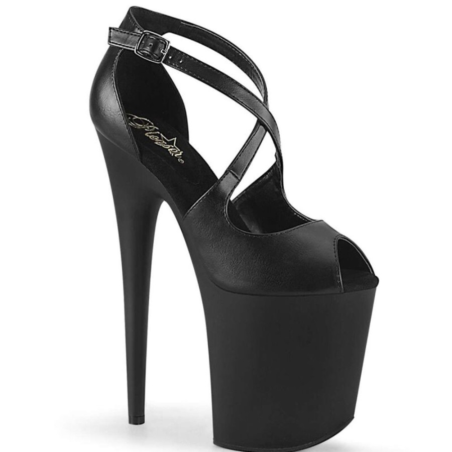 High Heels Pleaser | Pleaser Sandalette Flamingo-821 Schwarz