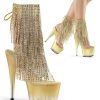 High Heels Pleaser | Pleaser Stiefelette Adore-1017Rsft Gold