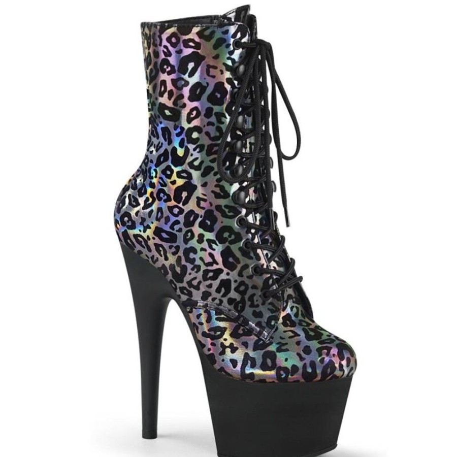 High Heels Pleaser | Pleaser Adore-1020Lp Plateau Stiefeletten Holo Bunt