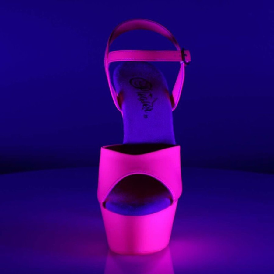 High Heels Pleaser | Pleaser Sandalette Kiss-209Uv Neon-Pink