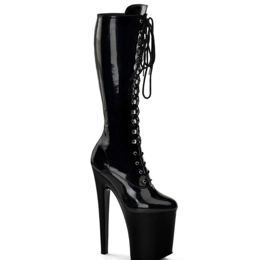 High Heels Pleaser | Pleaser Stiefel Xtreme-2020 Schwarz