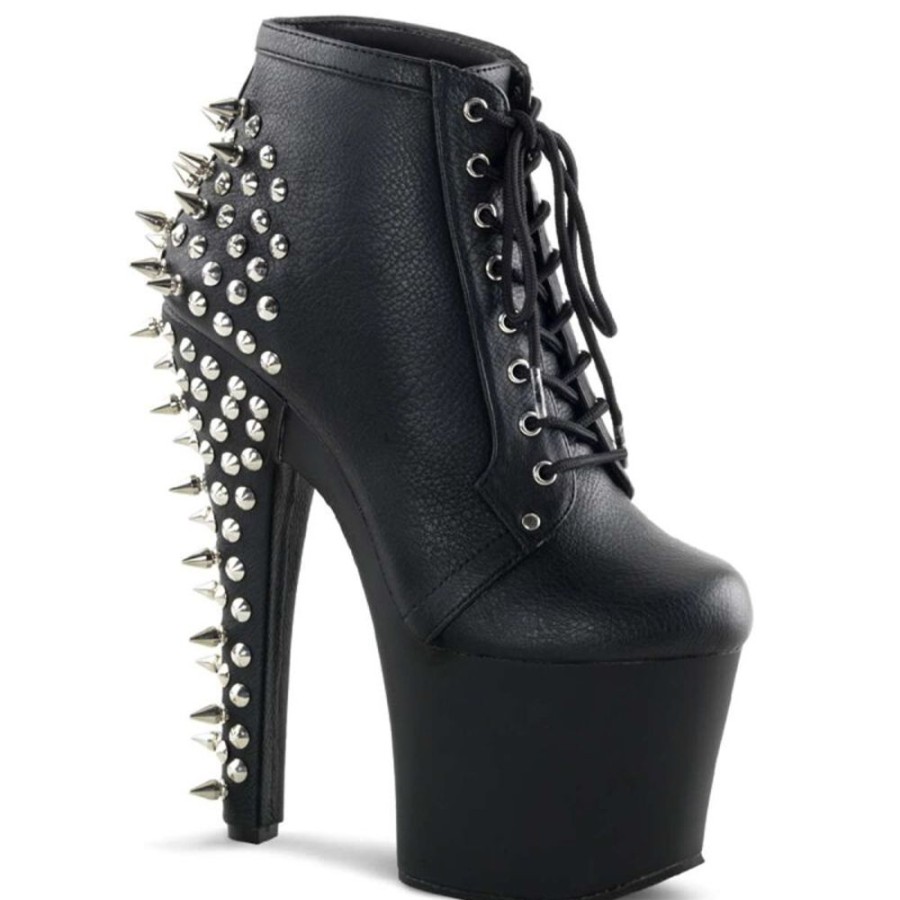 High Heels Pleaser | Pleaser Stiefelette Fearless-700-28 Schwarz