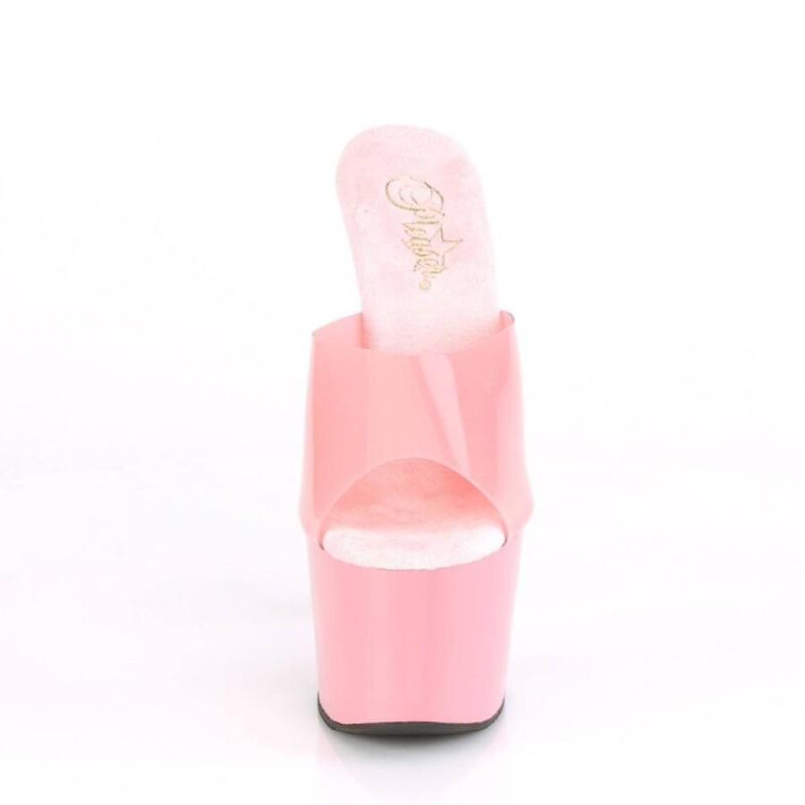 High Heels Pleaser | Pleaser Adore-701N Plateau Pantoletten Rosa