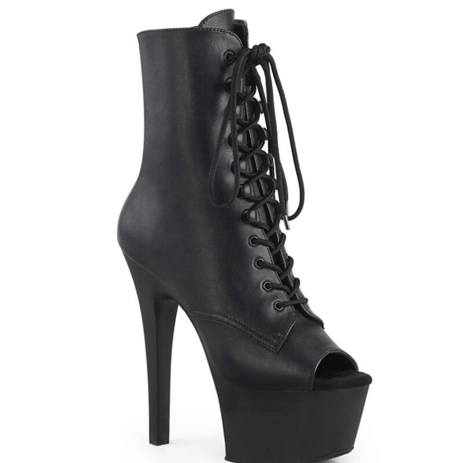 High Heels Pleaser | Pleaser Stiefelette Aspire-1021 Schwarz