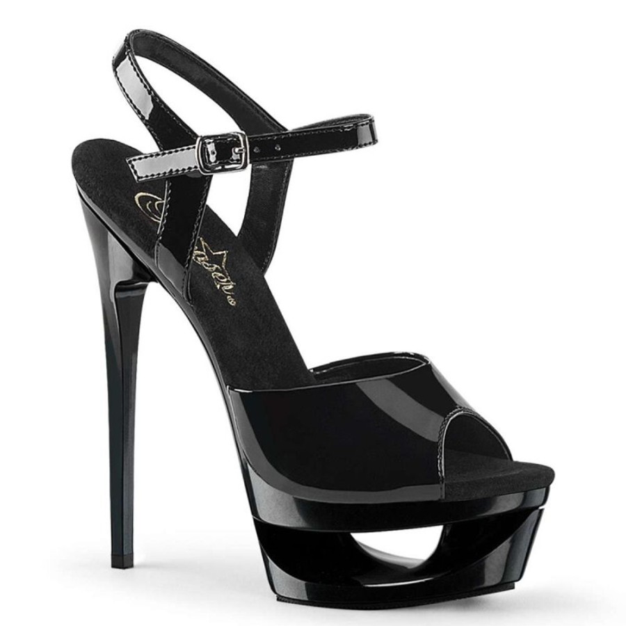 High Heels Pleaser | Pleaser Sandalette Eclipse-609 Schwarz