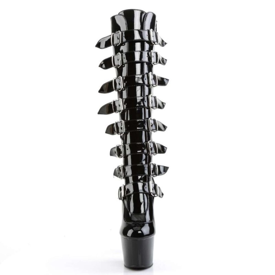 High Heels Pleaser | Pleaser Stiefel Adore-2043 Schwarz