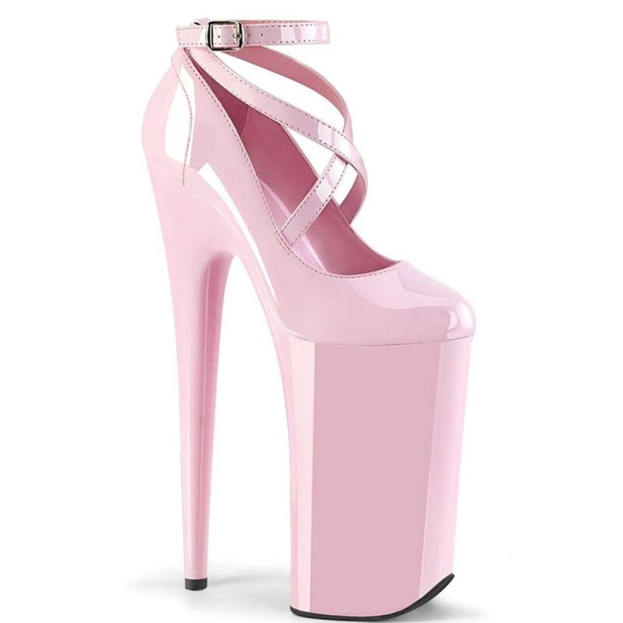 High Heels Pleaser | Pleaser Beyond-087 Plateau Sandaletten Lack Rosa