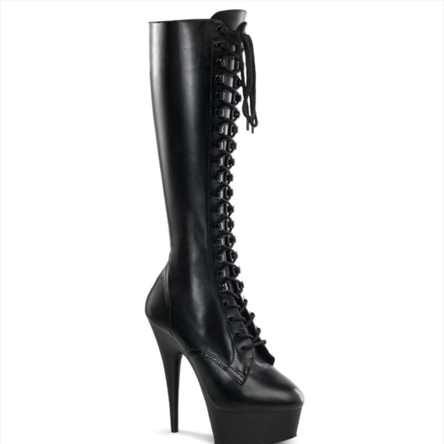 High Heels Pleaser | Pleaser Stiefel Delight-2023 Schwarz