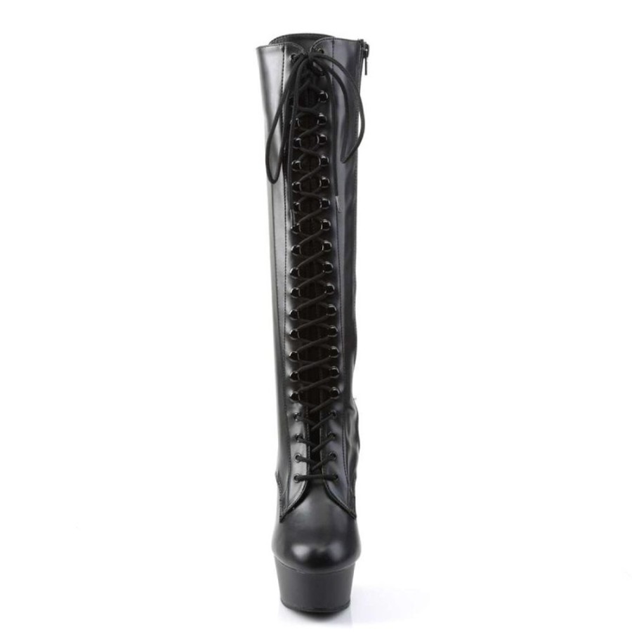 High Heels Pleaser | Pleaser Stiefel Delight-2023 Schwarz